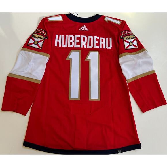 Adidas Florida Panthers Jonathan Huberdeau Jersey HB6672 Men's Size 46 - Picture 11 of 12